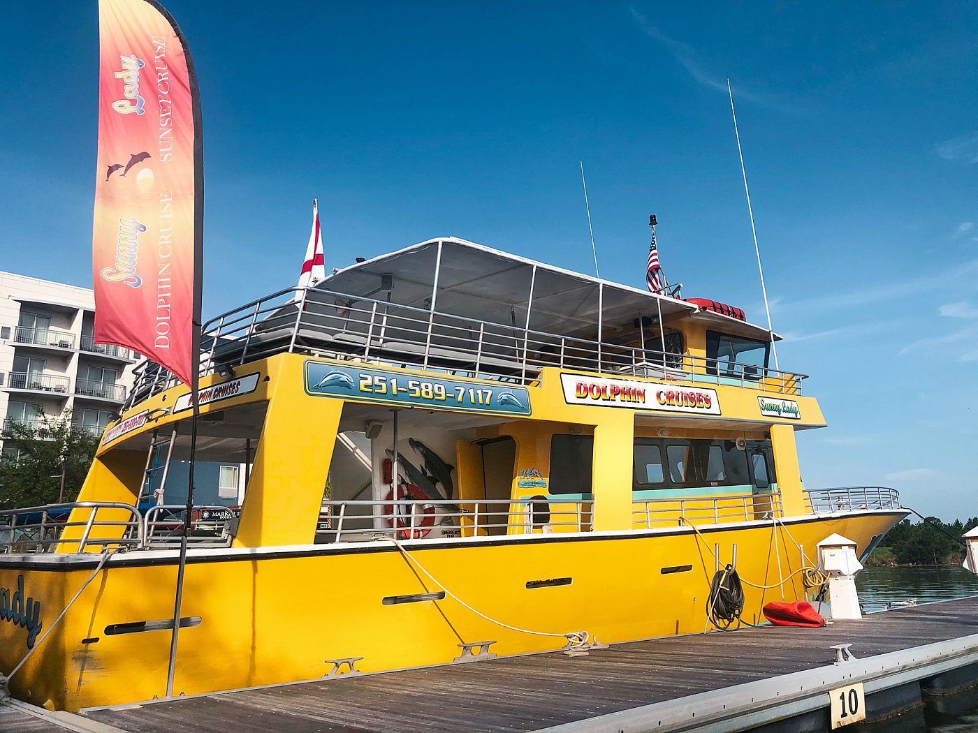 The Wharf Orange Beach Sunny Lady Dolphin Sunset Cruise